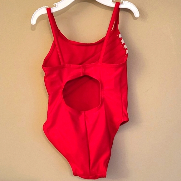 Sportek red one piece swimsuit - Picture 2 of 5